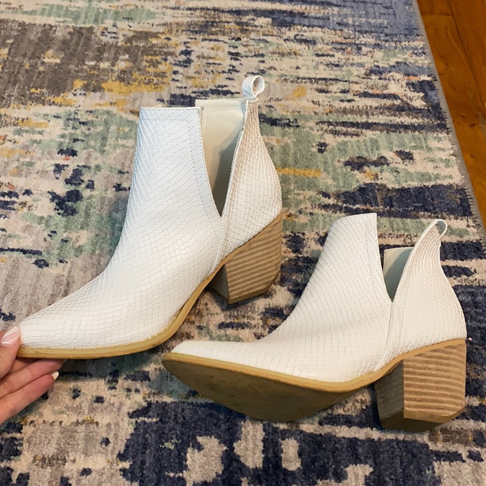 White booties